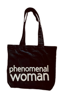 the What Charlie TOTE PHENOMENAL WOMAN Canvas tote bag