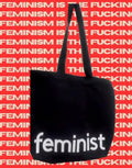 the FEMINIST MISANDRIST premium cotton canvas tote bag